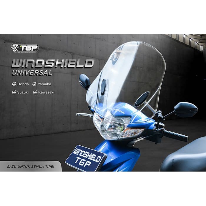 Windshield Visor Universal Aerox Vario Beat Scoopy Spacy Mio Soul TGP