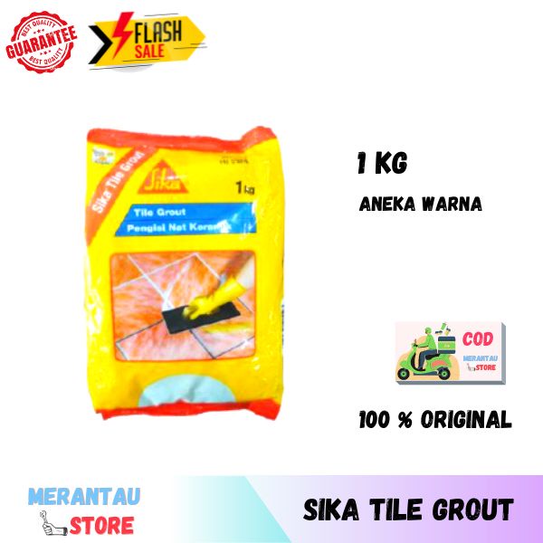 Sika Tile Grout Pengisi Nat Keramik 1 Komponen Aneka Warna Semen Oker Semen Warna Semen NAAT NAD
