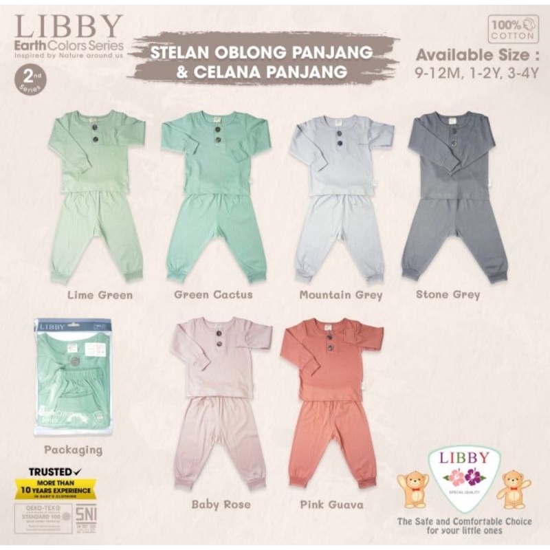 Libby Earth Colors Series 2 Setelan Baju Lengan Panjang Celana Panjang