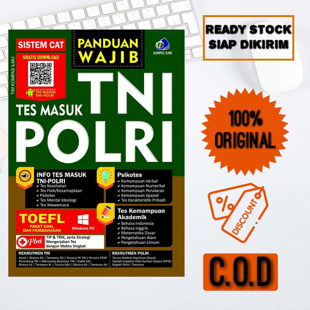 BUKU TES TNI POLRI : PANDUAN WAJIB TES MASUK TNI POLRI TERBARU DAN TERLENGKAP