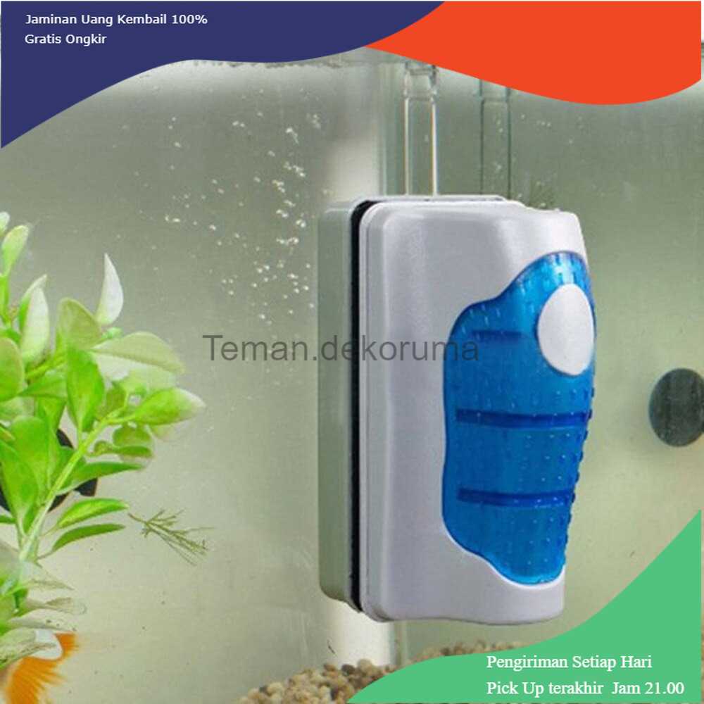 TD-REN AQUAWING Sikat Kaca Magnetic Floating Brush Glass Aquarium - AQ01