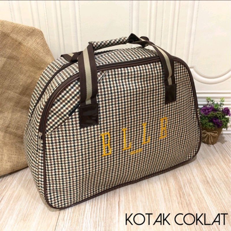 ELLE Tas Pakaian Travel Bag Tas Tote  Elle Motif Tas Jinjing Besar