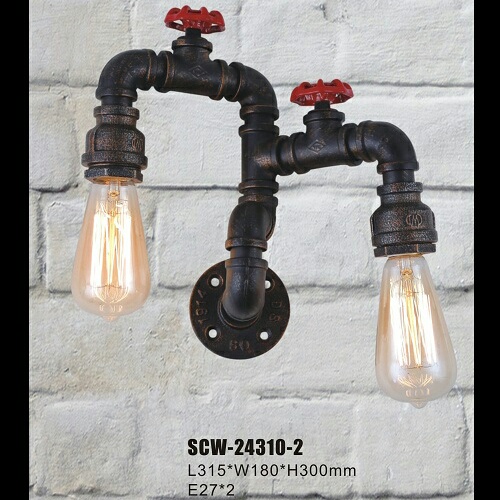 Lampu Dinding Vintage Retro Industrial SCW-24310-2