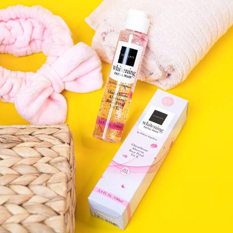 SCARLETT WHITENING FACIAL WASH / SABUN CUCI MUKA SCARLETT WHITENING / PEMBERSIH WAJAH SCARLETT