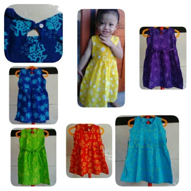 Dress Anak Batik Bali/ Dress Bali Balita