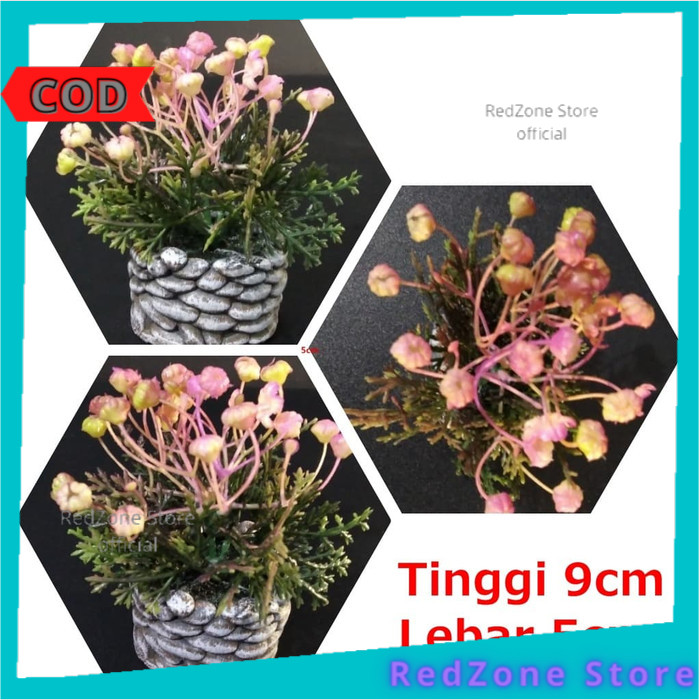 Bunga Hias Plastik Besar Sudut Rumah Murah Minimalis Tanaman Palsu Aesthetic Pohon Hiasan Ruangan Pa