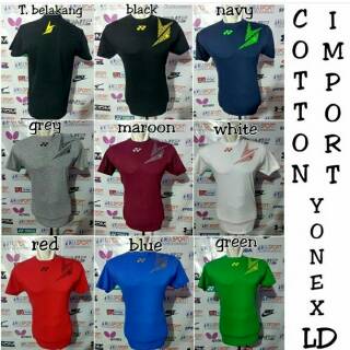  KAOS  BADMINTON  YONEX LD COTTON IMPORT OBLONG IMPORT 