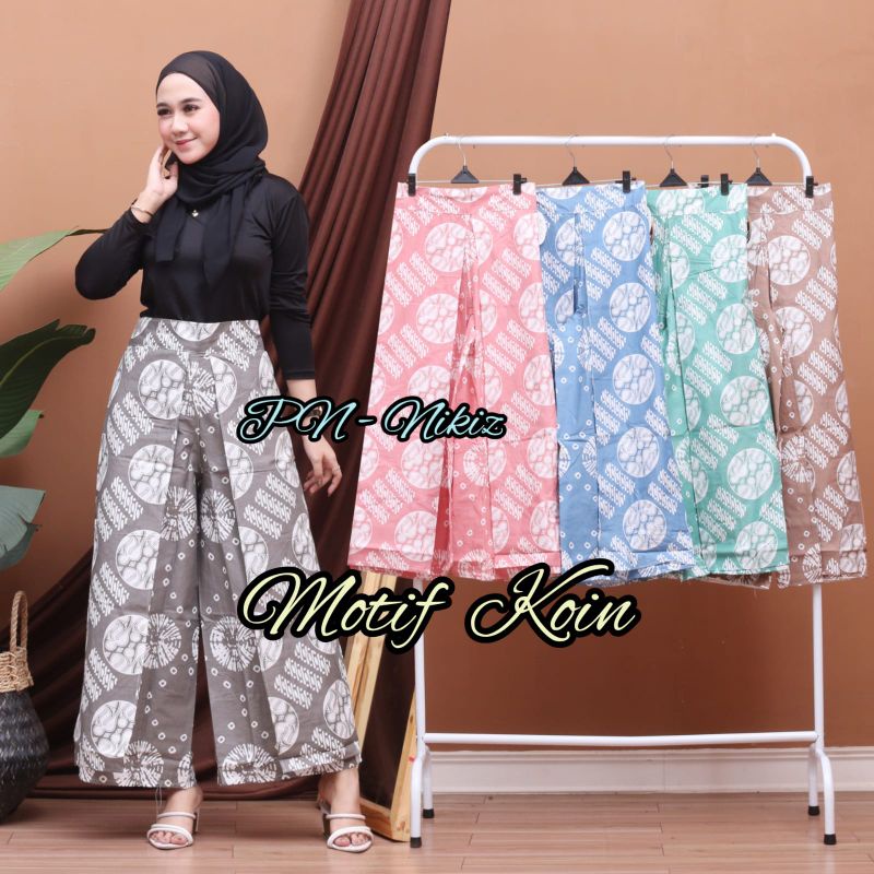 NEW Celana Batik Kulot panjang Layer Batik Celana panjang Tumpuk Kerja Kantoran /Formal/Outfit Pesta (COD)