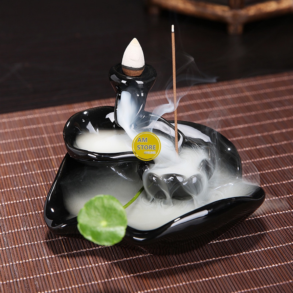 Tempat bakar dupa asap hiolo tempat dupa keramik ikan