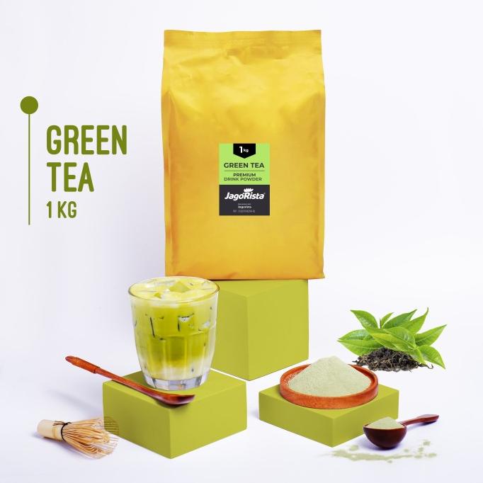 

[ COD ] 1 Kg Jagorista - Green Tea - Premium Bubble Drink Powder NEW Kode 1461