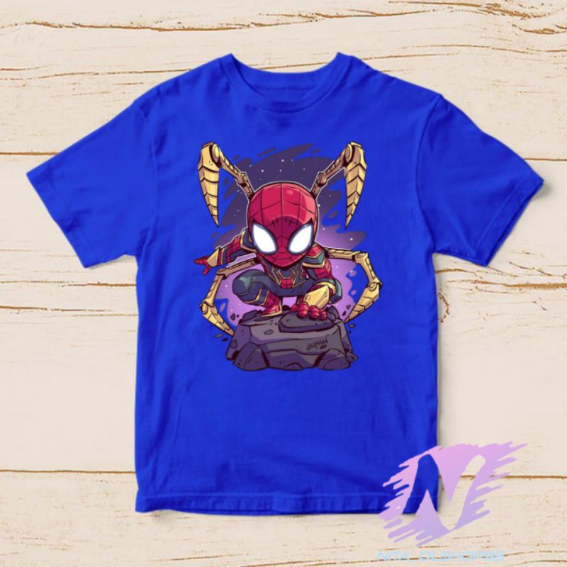 kaos anak Spiderman Marvel superhero movie terlaris