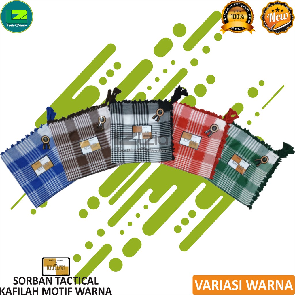 SORBAN TACTICAL SORBAN MOTIF KAFILAH WARNA