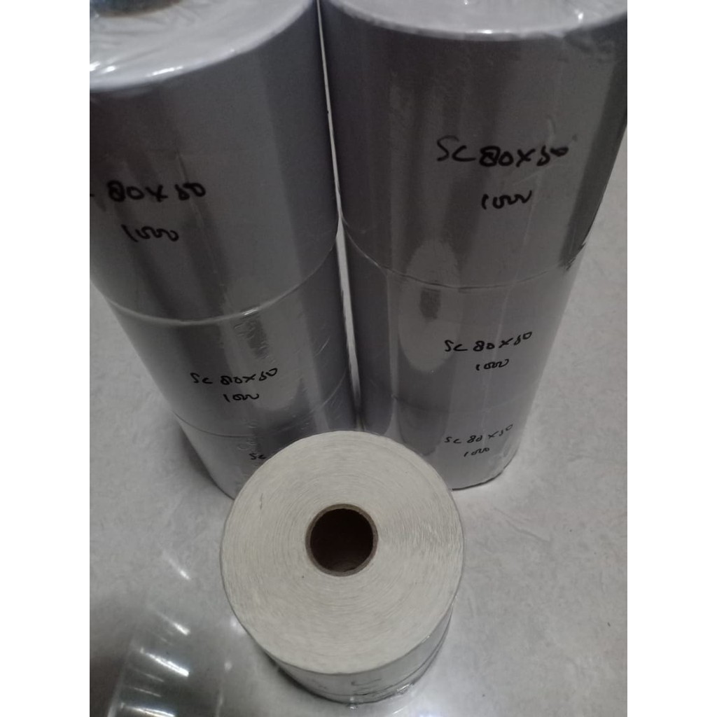 

STIKER LABEL SEMICOATED 80 x 50 | 80x50 | 80mm x 50mm 1000 PCS CORE 1'