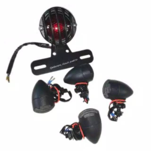 Paket stoplamp lampu belakang japstyle gril set sein gril import GL MP Tiger Tirev Vixion