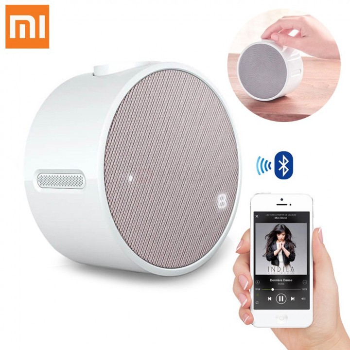Speaker Jam Alarm Musik Xiaomi-Original XIAOMI Bluetooth 4.1 Round Music Alarm Clock