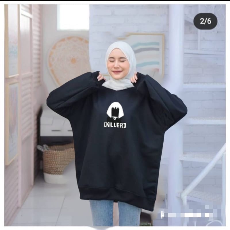 SWEATER WANITA - KILLER SWEATER OVERSIZE - PAKAIAN WANITA