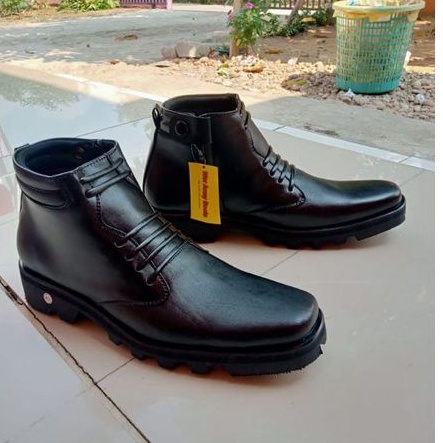 Sepatu PDH Dinas Terbaru PDH Radial Kulit Sapi dob  size 39 sampai 47 by Wor Army Boots