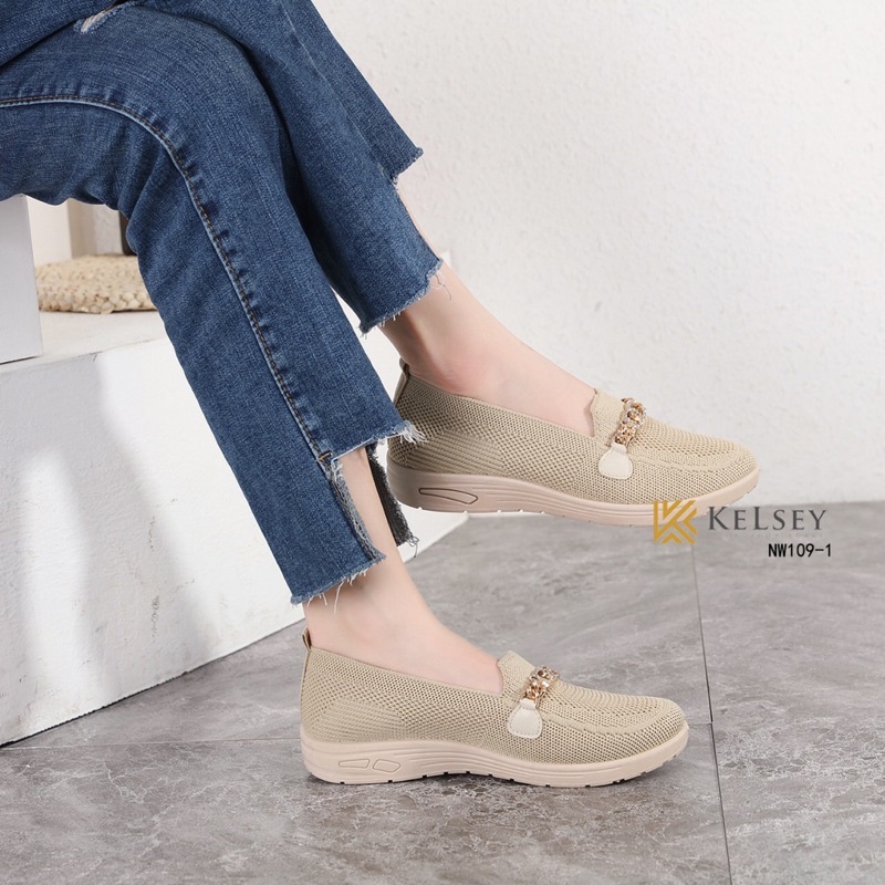 Sepatu Slip On Wanita 3cm Kelsey NW109-1