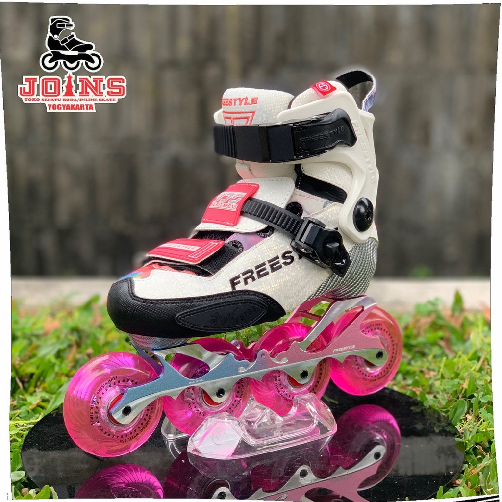 Sepatu Roda Inline Skate YJS X5 Pro Junior Carbon White