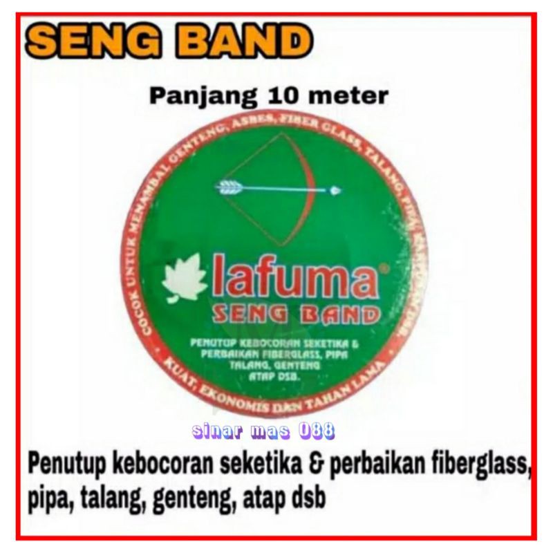 

LEM GENTENG BAGU 10 METER /LEM SENG / LEM ASBES / SUPER BAND MURAH