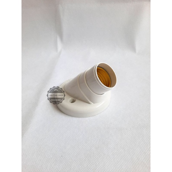 FITTING MIRING DUDUKAN LAMPU MIRING VISALUX terminal kuningan