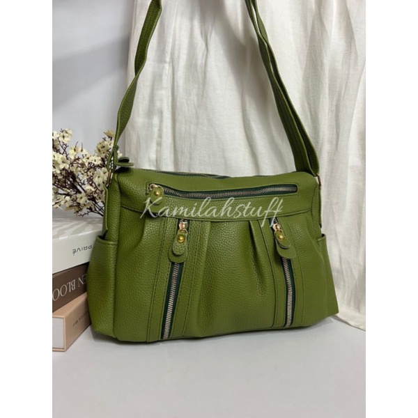 Tas Wanita Selempang Best selling Kulit jeruk sintetis