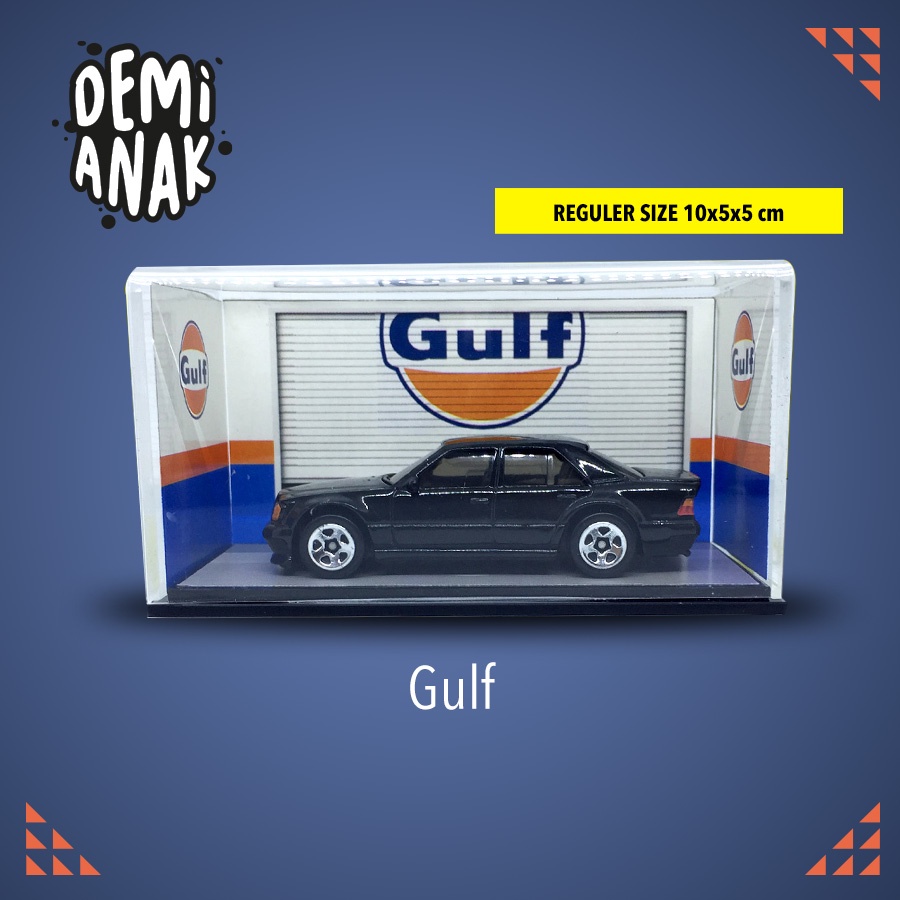 Box Akrilik Diecast Gulf White Blue