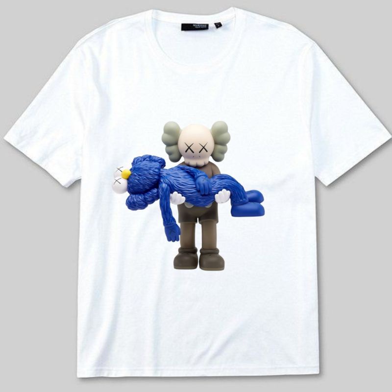 KAOS VINTAGE KAWS AMERICAN BORN 1974 SEEING  COLLECTION | T-SHIRT KATALOG KAWS UNIQLO| KAOS  PUTIH U