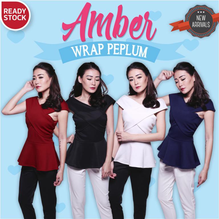 

AMBER WRAP PEPLUM