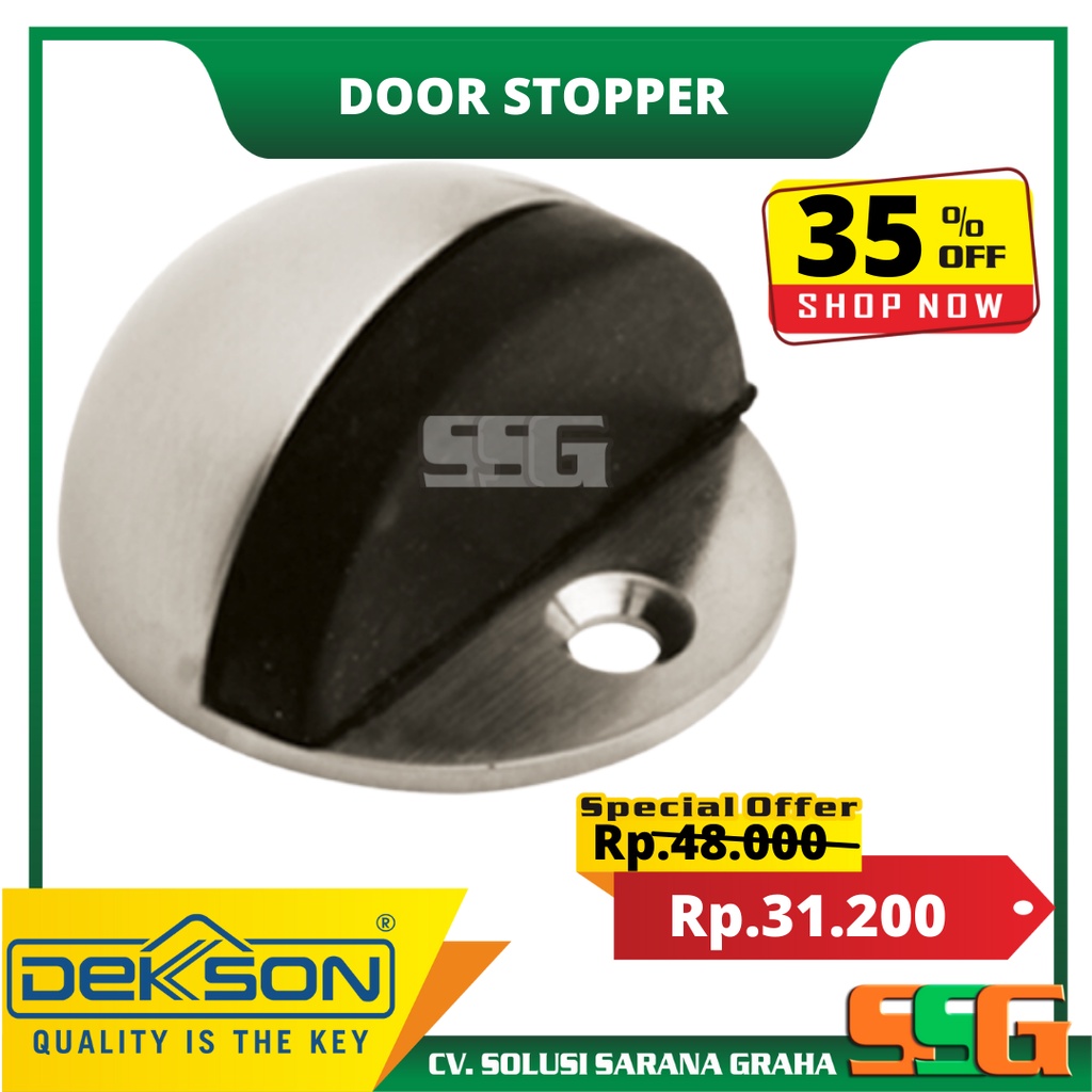 Jual Door Stopper Lantai Dekkson DS MDS 886 SN Aksesoris Pintu Penahan