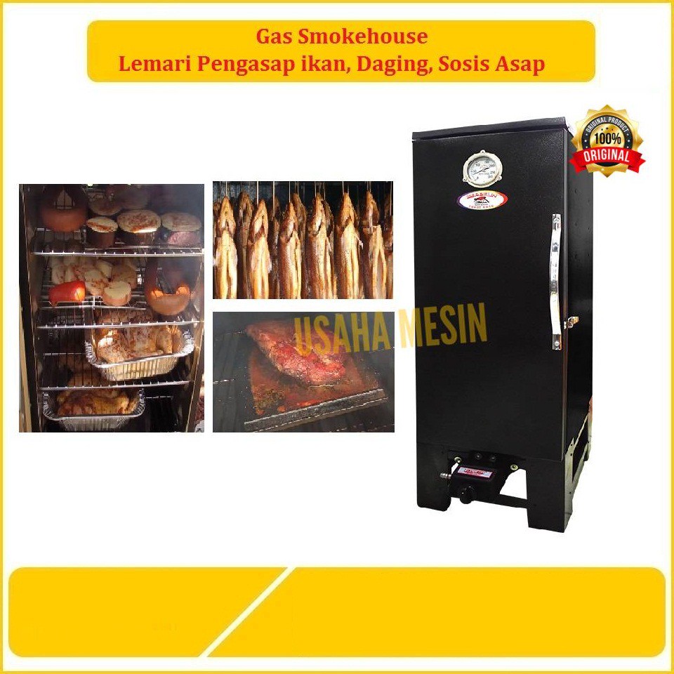 Gas Smokehouse | Mesin Pengasap Ikan, Sosis, Daging Asap