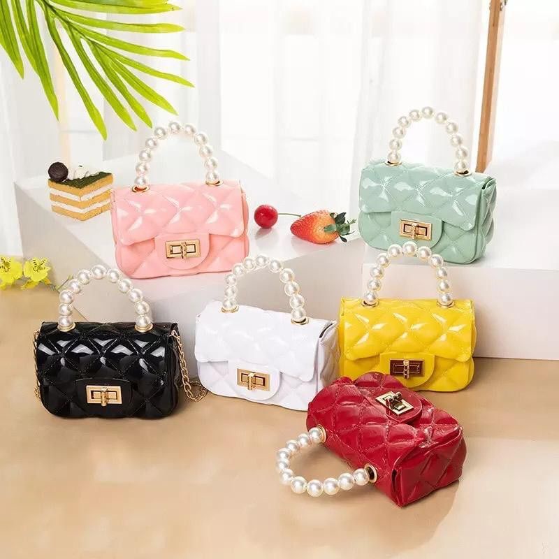 TAS RUBBER MINI - Tas Jelly Mutiara Rubber Mini Murah