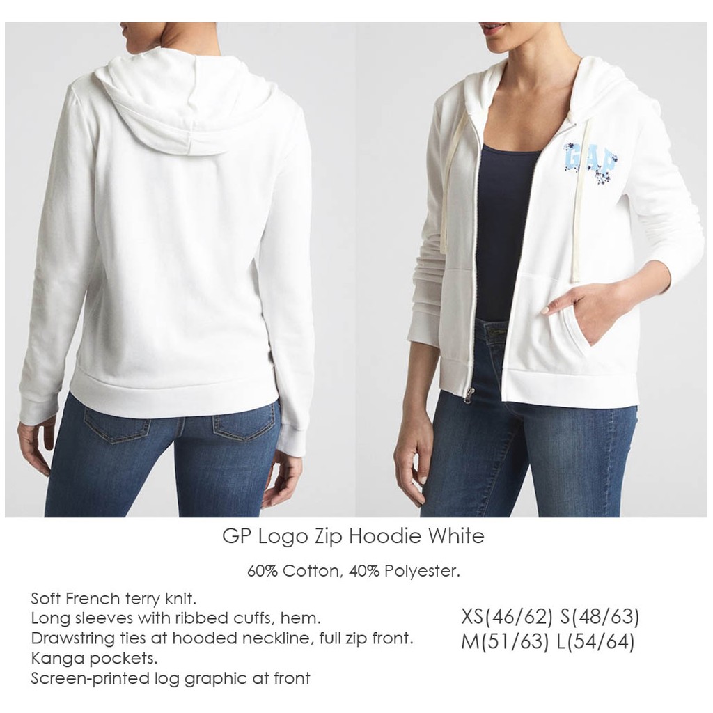 gap logo zip hoodie
