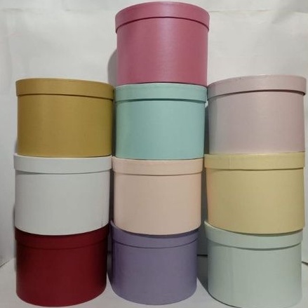 

Gift Box Bulat D20T15, D20T12/Box Bulat/Box Bulat Bunga/Box Bunga/Round Flower Box/Bloombox Flower