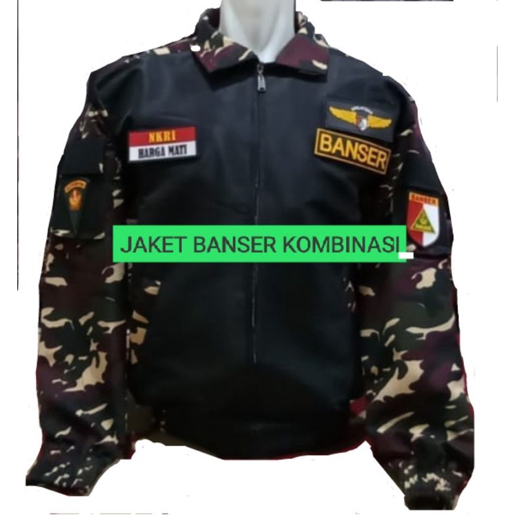 jaket bomber BANSER kombinasi