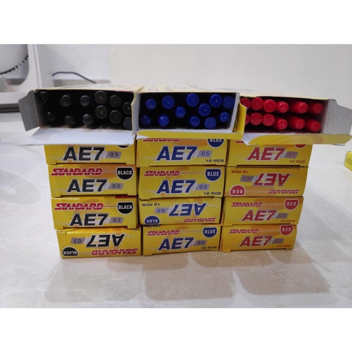 

TULIS-ALAT- PULPEN / PENA STANDARD AE7 / AE 7 - HITAM -ALAT-TULIS.