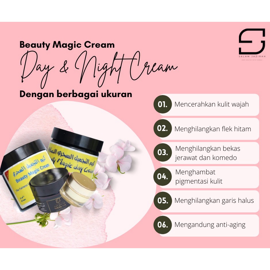Paket Glowing Hemat Beauty Magic Cream  Arab 100% Original Mekkah