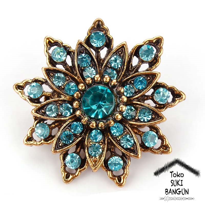 BRK 001-004 Bros Pin Mungil Bunga Wanita Fashion Flower Brooch Women