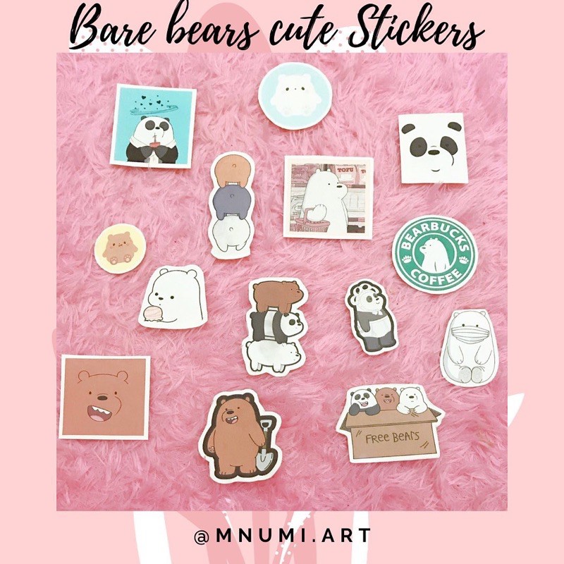 

Bare bears cute stickers