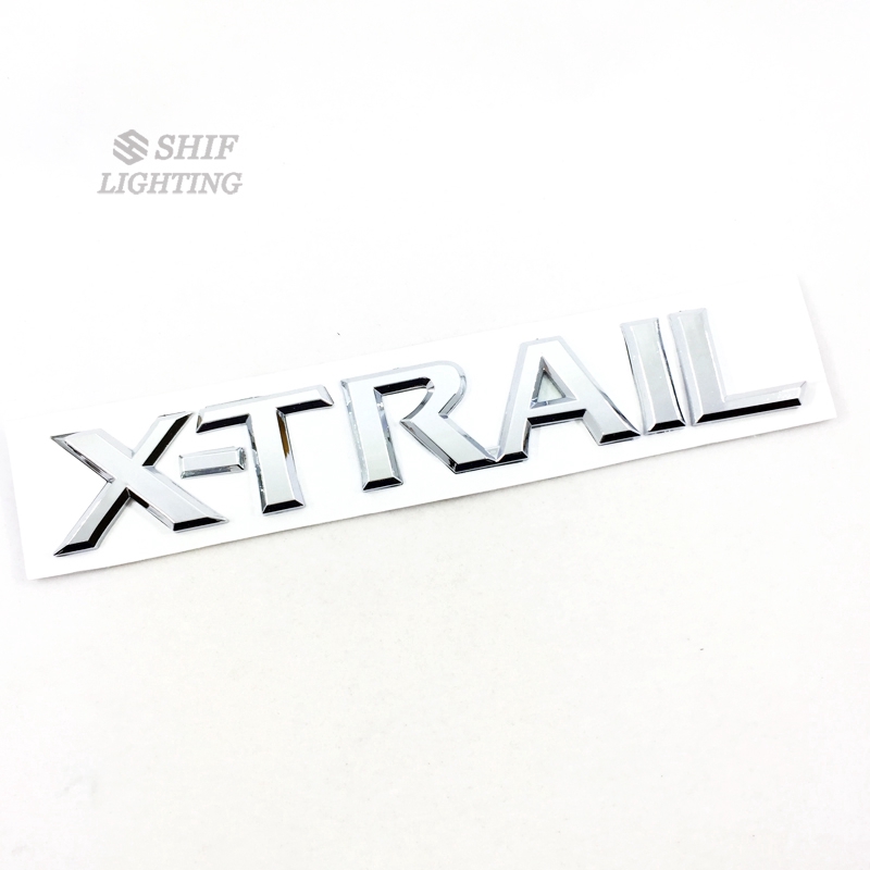 1Pc Stiker Emblem Tulisan &quot;xtrail xtrail&quot; Bahan ABS untuk Mobil niisan