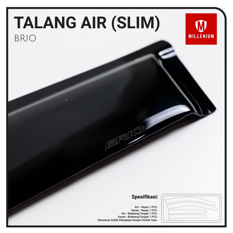 TALANG AIR PINTU MOBIL HONDA BRIO 2012 - 2017 MODEL SLIM