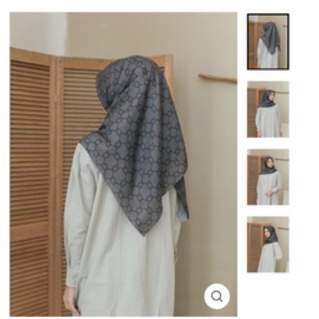 Amara Scarf Steal Grey Wearing Klamby