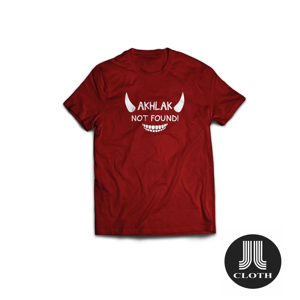 MILIKI Kaos Akhlak Not Found Baju Distro