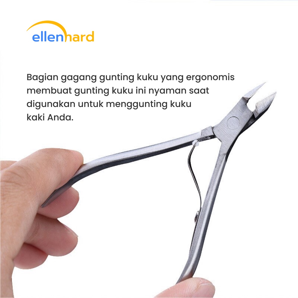 Gunting Kuku Kaki Jempol Kutikula Alat Potong Kuku Tajam Stainless Steel