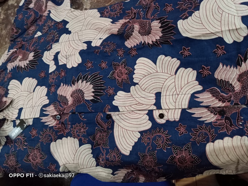 Baju Batik Pria Slimfit Modern Lengan Panjang Ob 514