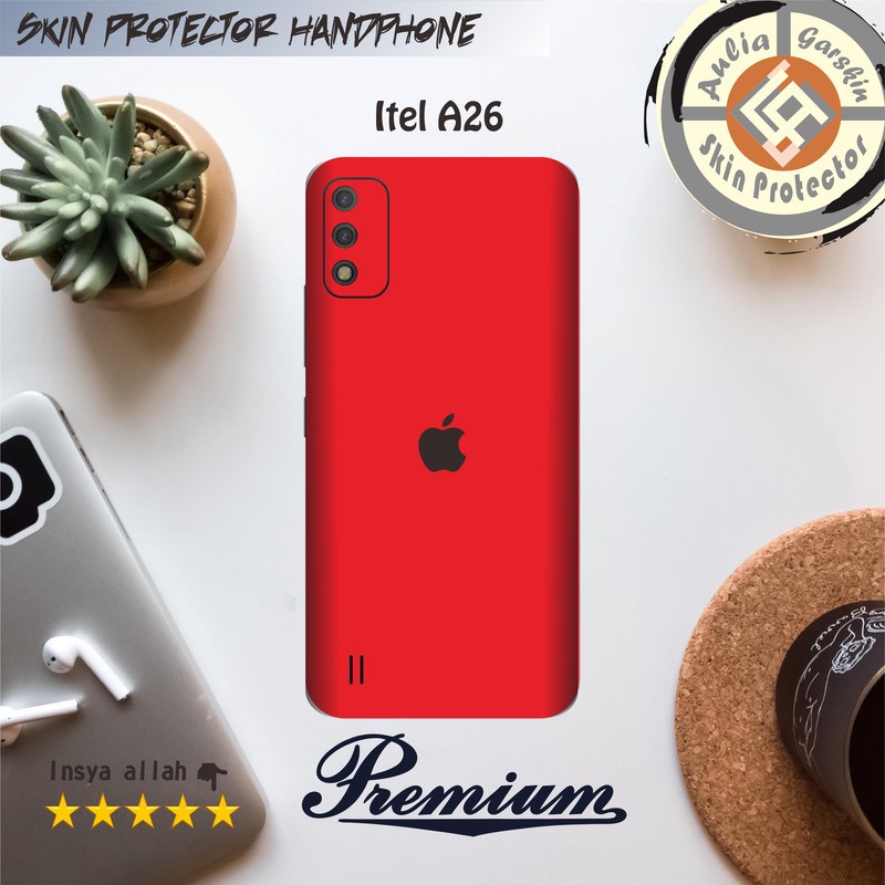 Garskin HP Itel A26 Motif iphone red - Free Custom Motif