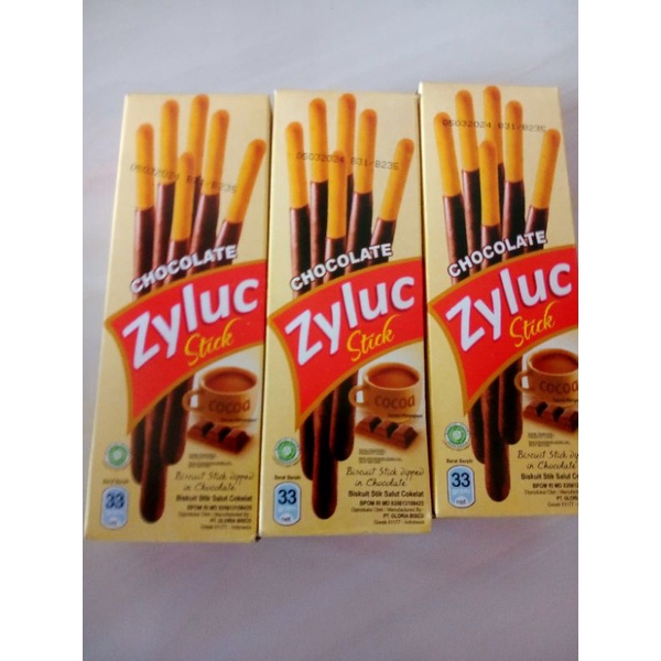 

snek cemilan stik zyluc coklat 33 g