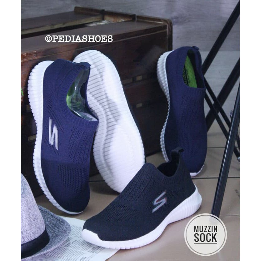 Skechers Shoes Sepatu Skechers Muzzin Flex Slip On Man Pria Original