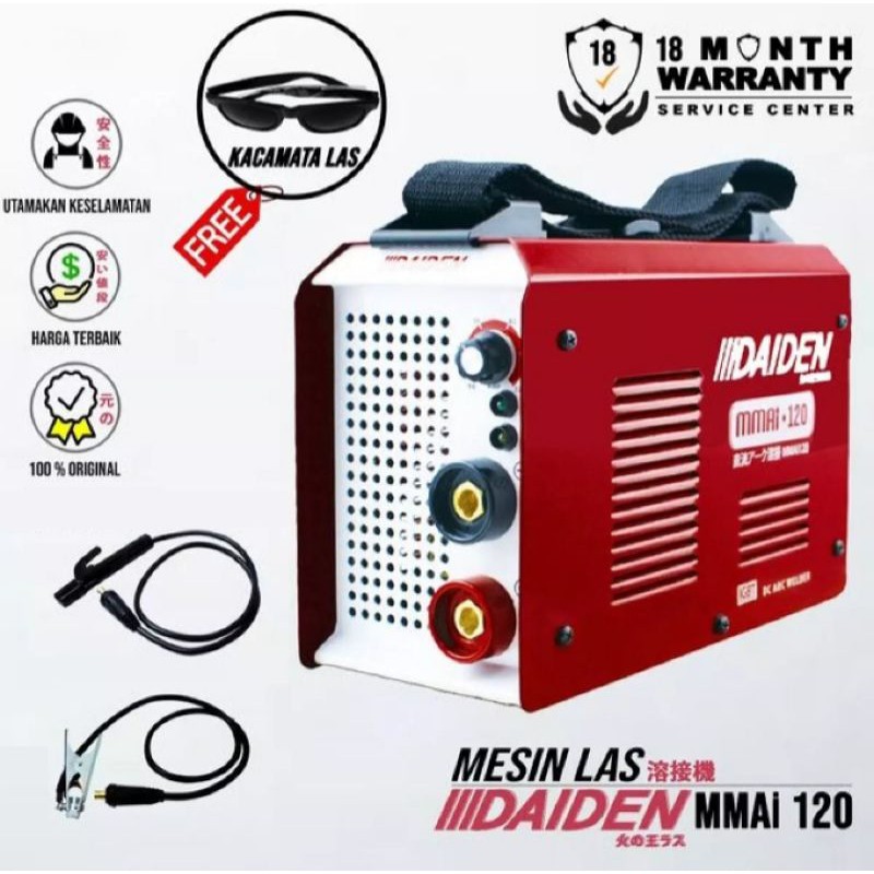 Daiden Mesin Las / Trafo Las Inverter Welder Welding MMAi 120A