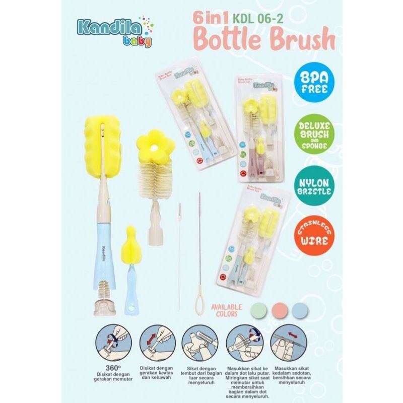 Kandila baby bottle Brush Set KDL 06-2